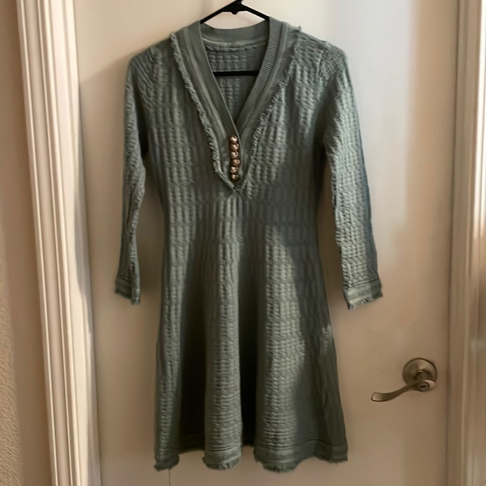 Beautiful Anthropologie Sweater Dress Size XS (Altered)